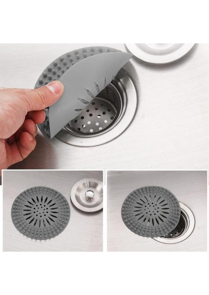 Süzgeçli Silikon Lavabo ve Küvet Tıkacı Yuvarlak Lavabo Tıkacı Süzgeç Banyo Tıpa Banyo Süzgeç fırsatları