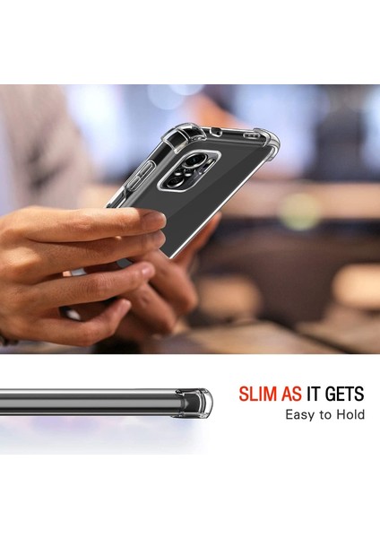 Xiaomi Redmi Note 10S Kılıf Köşe Korumalı Darbeye Dayanıklı Antişok Şeffaf Silikon + 9h Ekran Koruyucu Cam 2in1 Set