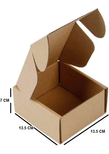 E-Ticaret Kutusu, Küçük Kargo Kutusu 13,5X13,5X7 cm 50 Adet