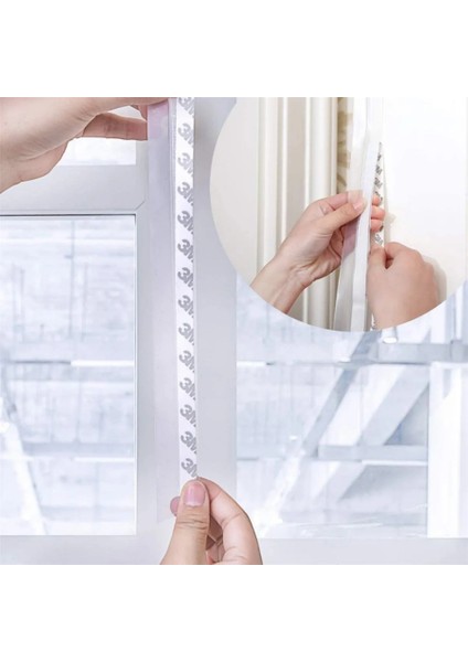 4 Metre Şeffaf Rüzgar Geçirmez Silikon Sızdırmazlık Şeridi Kapı Pencere Rüzgar Sızdırmaz Bant modelleri