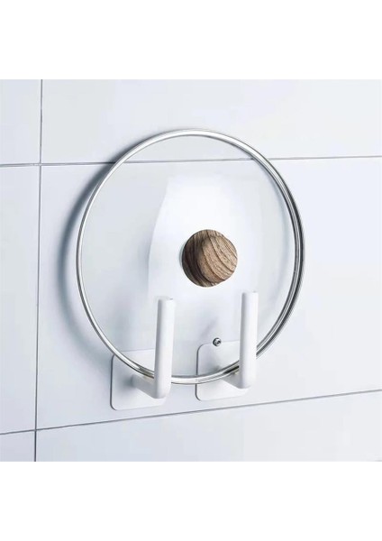 1 Adet Yapışkanlı L Şeklinde Havlu Askısı Mutfak Banyo Takı Kupa Kapak Bardak Duvar Askısı