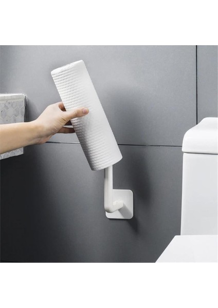1 Adet Yapışkanlı L Şeklinde Havlu Askısı Mutfak Banyo Takı Kupa Kapak Bardak Duvar Askısı