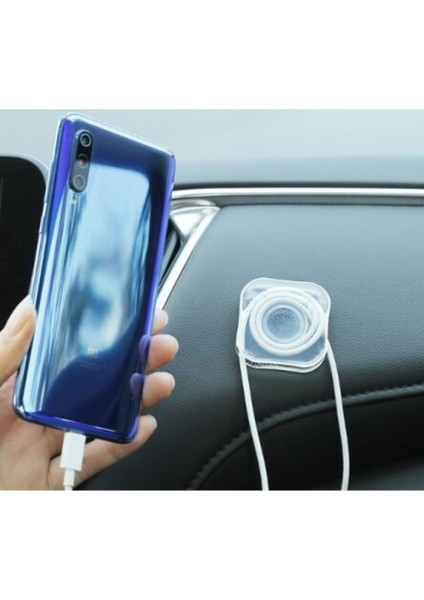 Telefon Tutucu Araba Oto Içi Yapışkan Telefon Tutacağı Kablo Kanallı Yıkanabilir Tutacak fiyatları