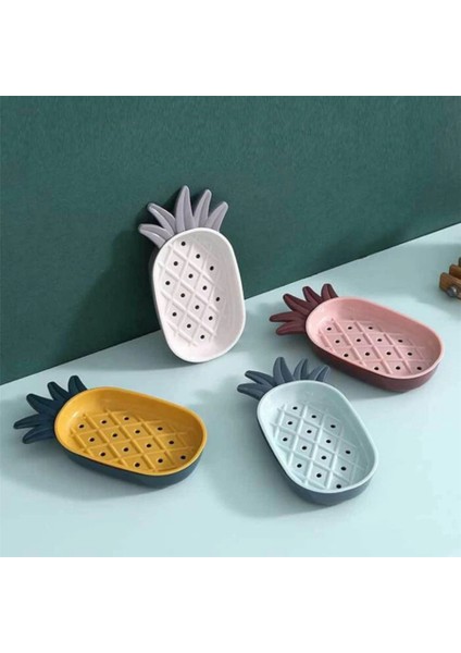 Ananas Figürlü Dekoratif Katı Sabunluk Mutfak Banyo Sabun Tutacağı