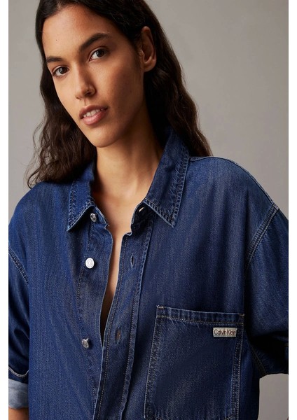 Lyocell Belted Denım Shırt Dress modelleri