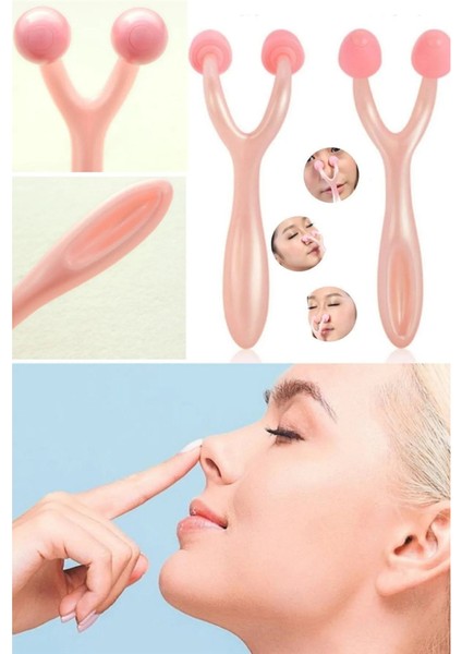 Burun Masaj Aleti Burun Yüz Silindir Şekillendirici Inceltme Rulosu Masaj Aleti