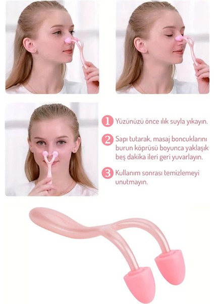 Burun Masaj Aleti Burun Yüz Silindir Şekillendirici Inceltme Rulosu Masaj Aleti indirimleri