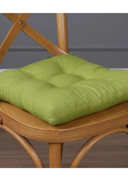 Renkli 40 x 40 cm Ip Bağlamalı Sandalye Minderi