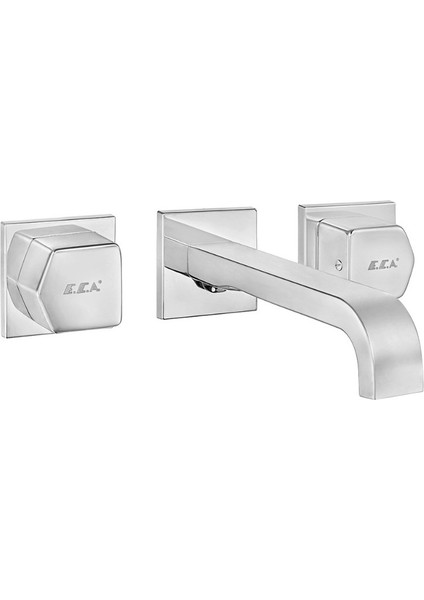 Royal Ankastre Lavabo Bataryası Duvardan 3 Delikli L Çıkış Uçlu 102106667