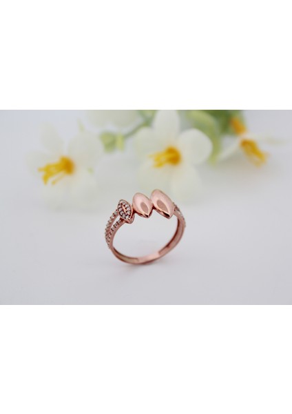 Rose Gold Jia 925 Ayar Gümüş Yüzük fiyatları