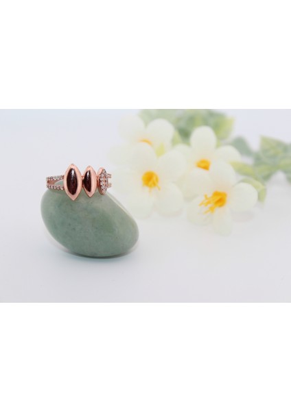 Rose Gold Jia 925 Ayar Gümüş Yüzük modelleri