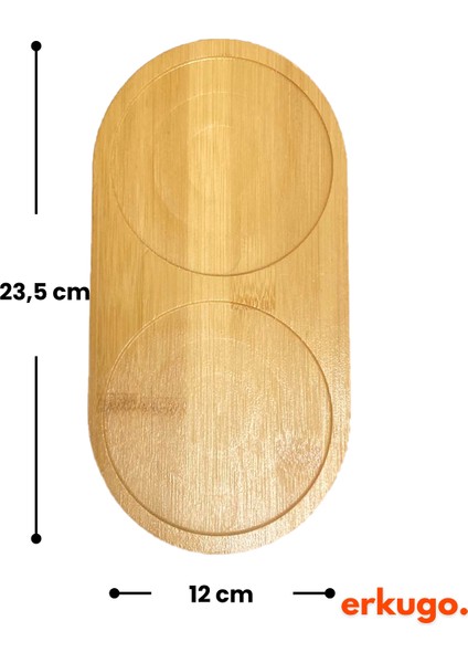 2 Adet Bambu 2 Bölmeli Yağdanlık Altlığı, Yağdanlık Standı, Sosluk Standı fiyatları