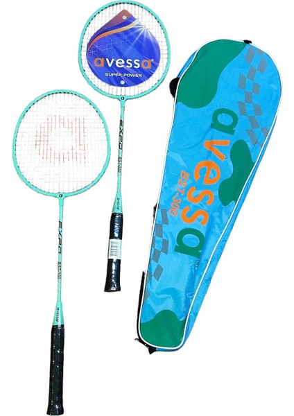 BST-300M Badmington Raket Set Mavi