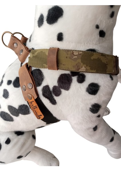 köpek göğüs tasması orta ırk kamuflaj siyah göğüs ölçüsü:40-70cm ayarlamalı dog harness GT4-27