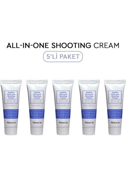 All-In-One Shooting Cream 10ml (5Adet) - Yoğun Nemlendirici Krem