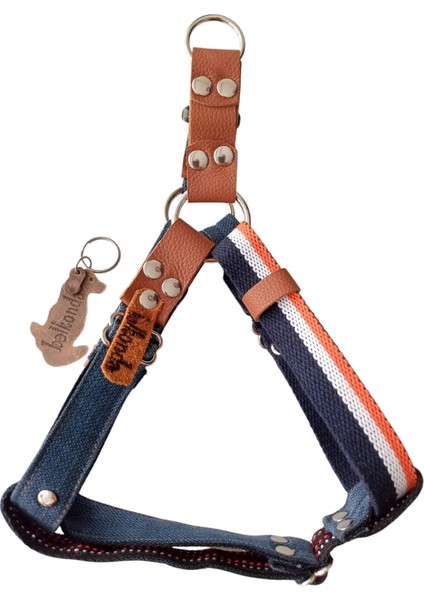 köpek göğüs tasması orta ırk deri renkli kemer kolon göğüs ölçüsü:45-75cm ayarlamalı dog harness GT5-28