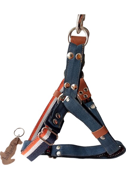 köpek göğüs tasması orta ırk deri renkli kemer kolon göğüs ölçüsü:45-75cm ayarlamalı dog harness GT5-28