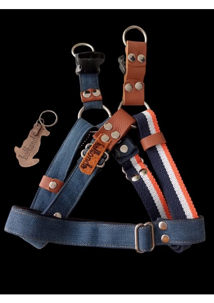 köpek göğüs tasması orta ırk deri renkli kemer kolon göğüs ölçüsü:45-75cm ayarlamalı dog harness GT5-28