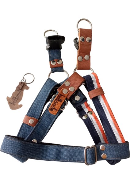 köpek göğüs tasması orta ırk deri renkli kemer kolon göğüs ölçüsü:45-75cm ayarlamalı dog harness GT5-28
