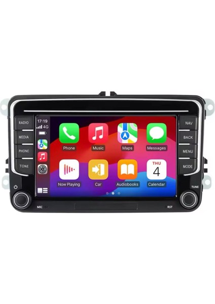 Vw 7'' Inch 4/64GB Volkswagen-Seat-Skoda Andriod Car Playli Oto Multimedya Orijinal Görünüm