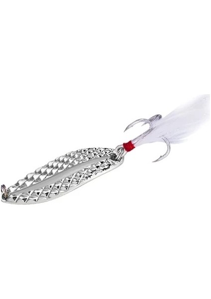 Metal Işık Spinner Kaşık Balıkçılık Lures 15G/60MM Gece Mücadele Payetler Yem Gürültü Madeni Pul Tüy ile Tiz Kanca Pesca Maket Balıklar Suni Yemler fiyatları