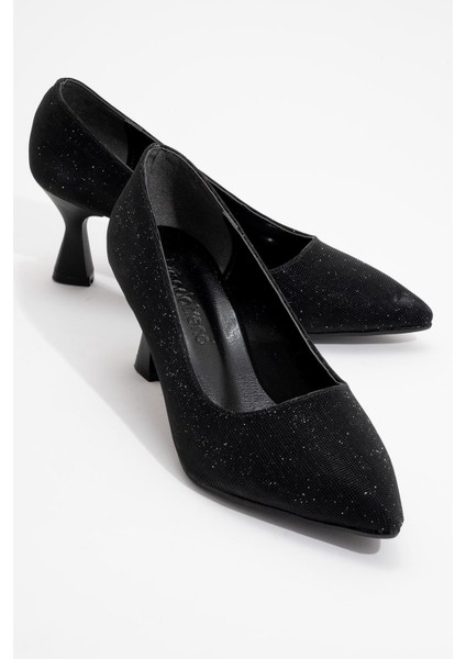 Kadın Stiletto Ayakkabı Siyah Sim