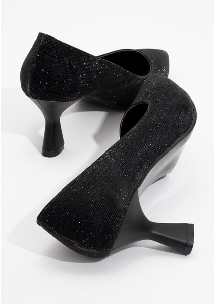 Kadın Stiletto Ayakkabı Siyah Sim fırsatları