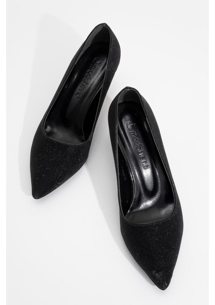 Kadın Stiletto Ayakkabı Siyah Sim indirimleri