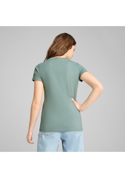 68508130 Graphics Floral Cat Logo Tee Kadın Spor Tişört fırsatları