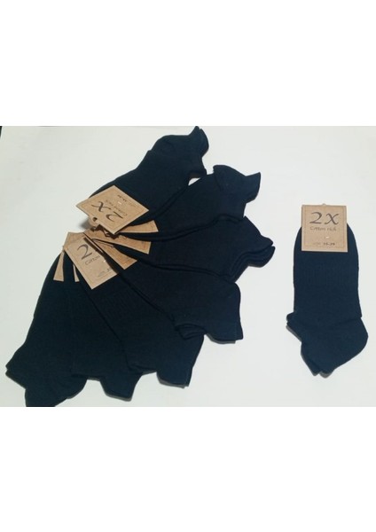 8 Li Paket Aşiltendon Korumalı Penye Dikişsiz Patik Çorap