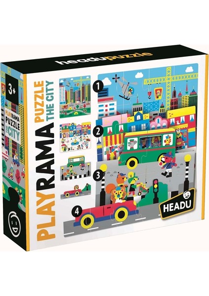 Playrama Puzzle The Cıty (3-6 Yaş)