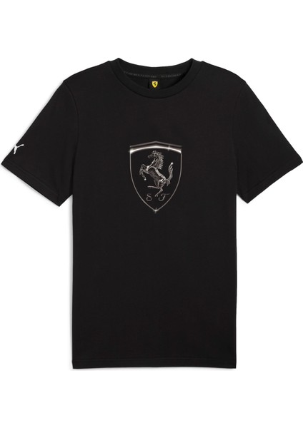 63018901 Ferrari Race Tl Big Shield T Erkek Spor Tişört