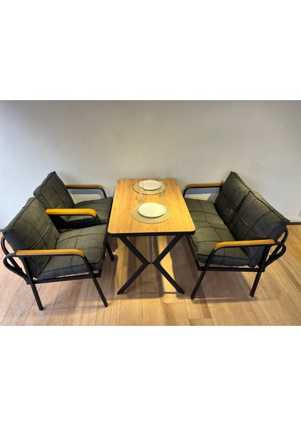 Zen 3-1-1 + Masa Bahçe Balkon Mobilyası