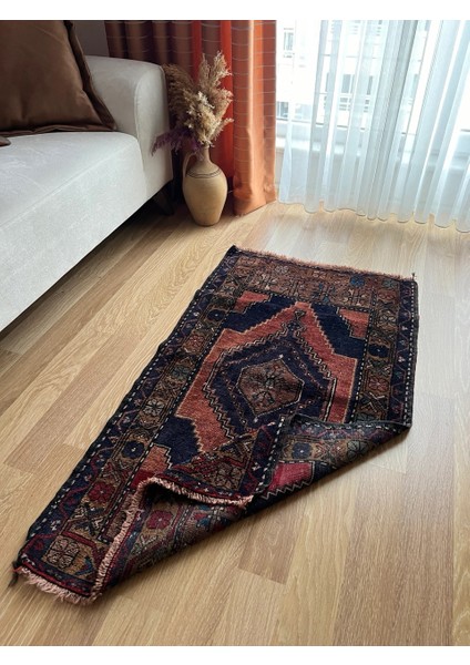 71X124 cm Vintage Türk Halısı Oryantal Desen, Osmanlı Tarzı El Dokuma Kilim, Vintage Severler Için Şık Dekorasyon modelleri