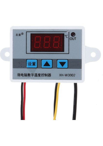 XH-W3002 Dijital Termostat Sıcaklık Kontrol Cihazı Zaman Ayaralı 220V-1500W 1 Metre Su Geçirmez Prop Kuluçka Makinesi