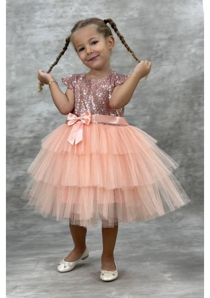 Tütü Etek Pul Payet Kız Çocuk Parti Elbisesi indirimleri