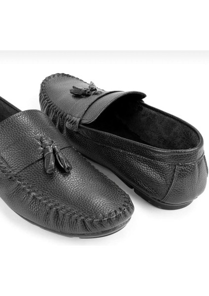 Noble Deri Erkek Günlük Ayakkabı, Rok Loafer Ayakkabı Siyah modelleri