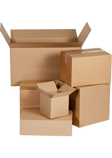 Ambalaj Markt Tek Oluklu Kargo Kolisi 20X10X10 cm Esmer C Dalga 100'LÜ