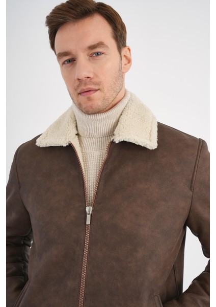 Luncio Kahverengi Kürklü Mont fırsatları