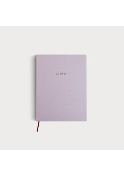 Journal - A5 Pembe Keten Cilt Bezli Çizgisiz Düz Defter