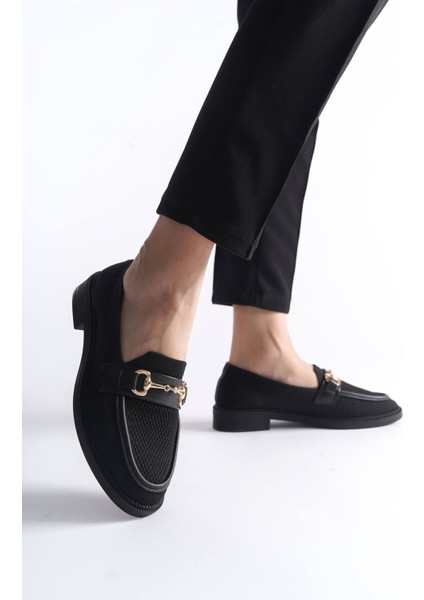Kadın Loafer Günlük Ayakkabı Siyah Renk TR045Y01A