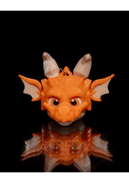 Fetih Ejderhası Anahtarlık - 3D Baskı Güçlü ve Karizmatik Ejderha Katman modelleri