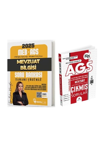 2025 Meb-Ags Mevzuat Bilgisi Soru Bankası / Çıkmış Sorular 2'li Set