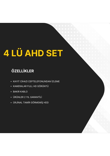 4'lü Ahd Set