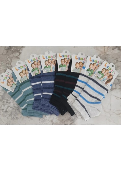 Kız ve Erkek Çocuk Patik Çorap 8'li Paket