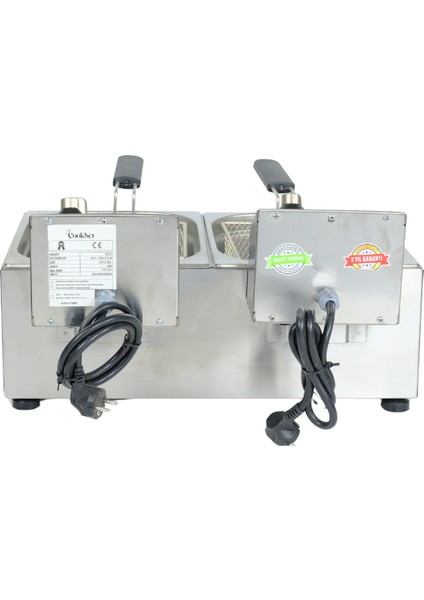 OSİMO Cookset Elektrikli Fritöz 5+5 Lt