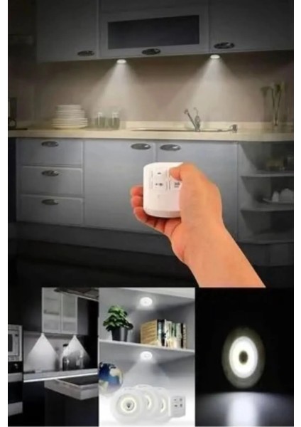 Uzaktan Kumandalı Kablosuz 3'lü LED Lamba Seti modelleri
