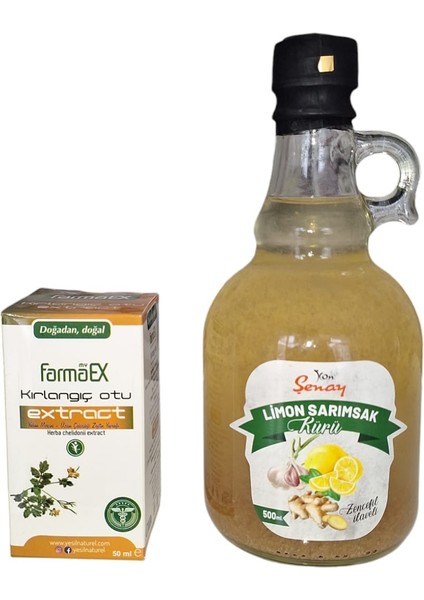 Kırlangıç Otu Damlası + Limon Sarımsak Kürü İkili Avantajlı Set