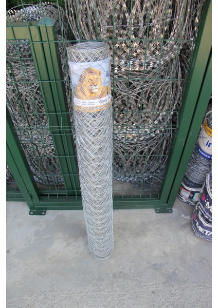 Bahçe Çit Teli Örgülü Kümes Teli 100 cm Yükseklik 20 mt Uzunluk 7 x 7 Göz Aralığı 1.1 mm Kalınlık