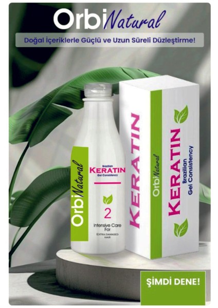 Brezilya Fönü Keratin Jel Kokusuz Dumansız 6 Ay Kalıcı Düzleştirici Etki 1000 ml
